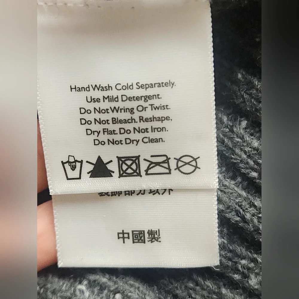 Title: Eddie Bauer Lambswool Cashmere Cardigan Suede Elbow Patch Dark Academia S - Picture 10 of 15